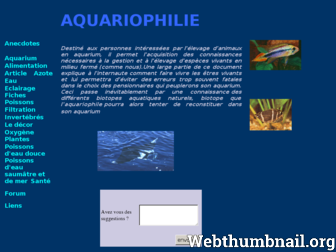 aquariophile.chez-alice.fr website preview