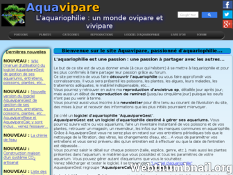 aquavipare.fr website preview