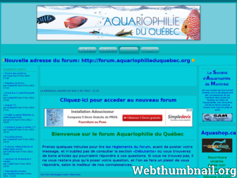 aquariophiliedquebec.forumactif.com website preview