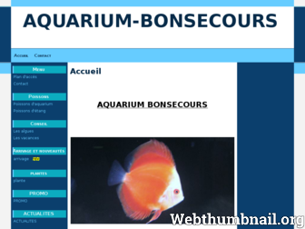 aquariumbonsecours.com website preview