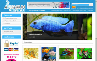 aquariumpoissons.fr website preview