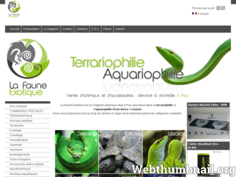 la-faune-exotique.fr website preview