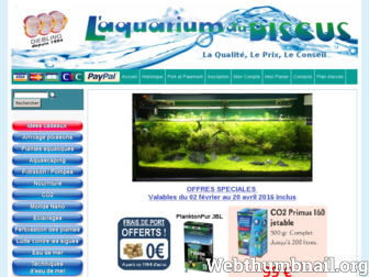 aquariumdudiscus.fr website preview
