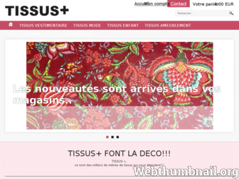 tissusplus.com website preview