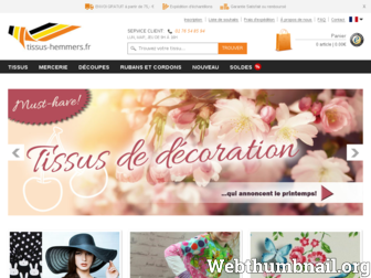 tissus-hemmers.fr website preview