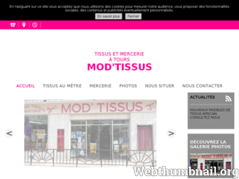 mod-tissus.fr website preview