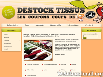 destock-tissus.com website preview