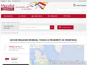 magasins.mondialtissus.fr website preview