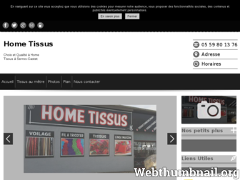 home-tissus-pau.fr website preview