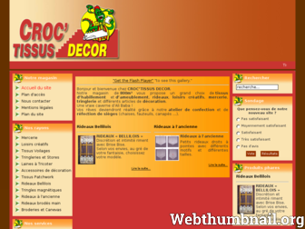 croc-tissus-decor.com website preview