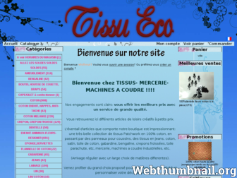 tissu-eco.com website preview