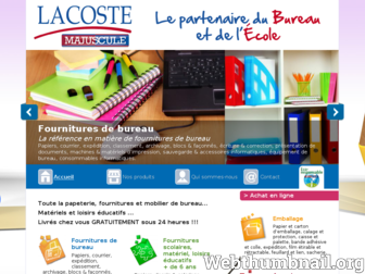 papeterie-lacoste.com website preview