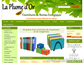 plumedor.com website preview