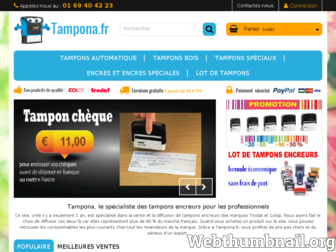 tampona.fr website preview