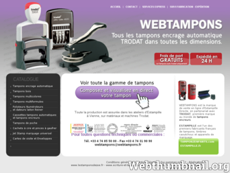 webtampons.fr website preview