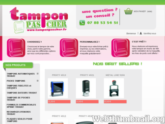 tamponpascher.fr website preview