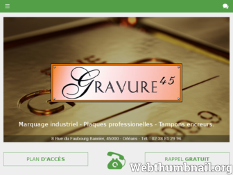 gravure-45.fr website preview