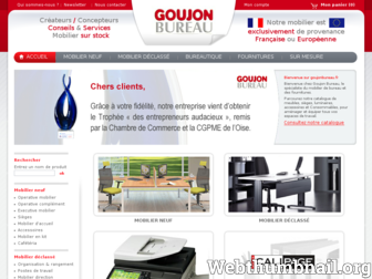 goujonbureau.fr website preview