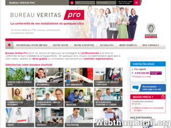 pro.bureauveritas.fr website preview