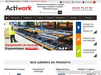 actiwork.fr website preview