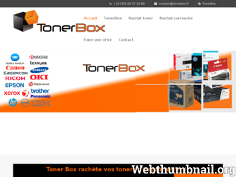 tonerbox.fr website preview
