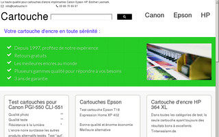 cartouche.fr website preview