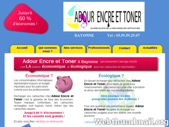 adourencreettoner.fr website preview