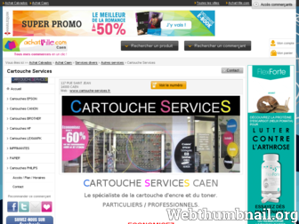 cartouche-services.fr website preview
