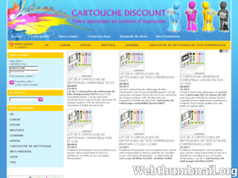 cartouchediscount.fr website preview