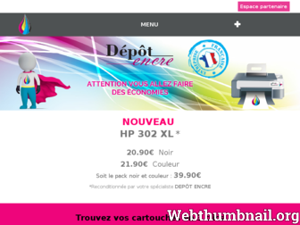 depotencre.fr website preview