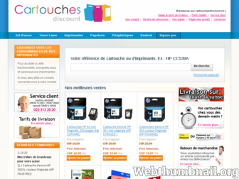 cartouchesdiscount.ch website preview