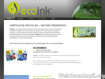 ecoink.ch website preview