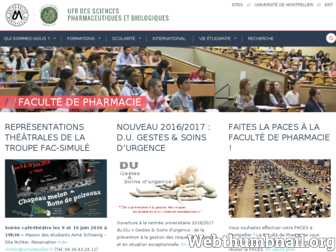 pharmacie.edu.umontpellier.fr website preview