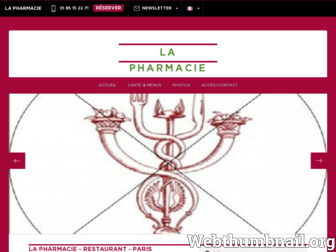 restaurant-lapharmacie.fr website preview
