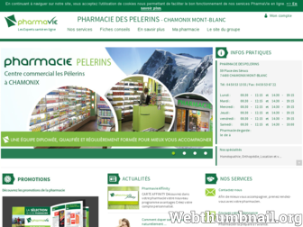 pharmaciedespelerins.pharmavie.fr website preview