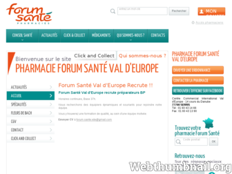 pharmacie-val-d-europe.forumsante.com website preview