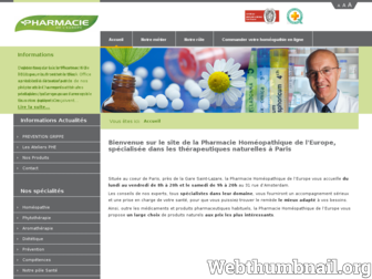 pharmaciehomeo.com website preview