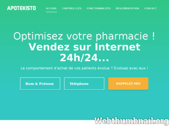 apotekisto.fr website preview