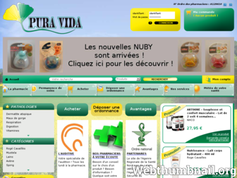 pura-vida.fr website preview