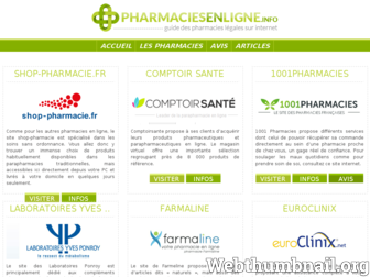 pharmaciesenligne.info website preview