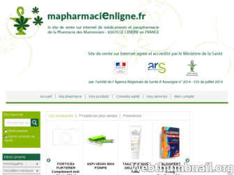 pharmaciedesmarronniers63.pharminfo.fr website preview