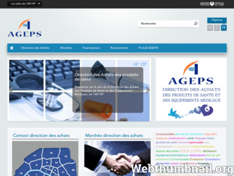 achats-ageps.aphp.fr website preview