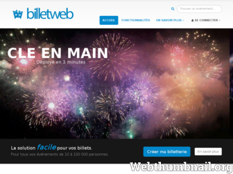 billetweb.fr website preview