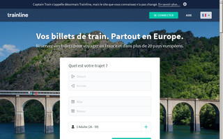 trainline.fr website preview