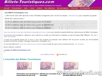 billets-touristiques.com website preview