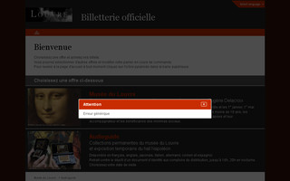 ticketlouvre.fr website preview