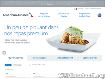 americanairlines.fr website preview