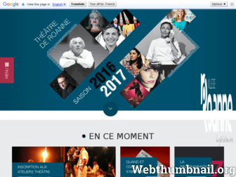 theatrederoanne.fr website preview