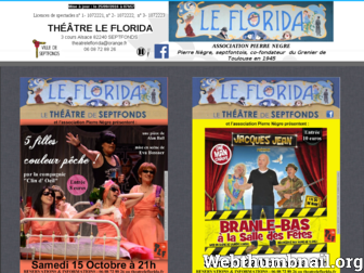 theatreleflorida.fr website preview