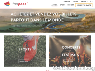 fanpass.fr website preview